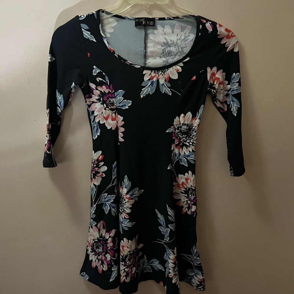 Black floral dress woman’s size small